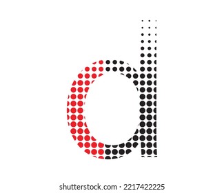 d plantilla de diseño de logotipo con puntos