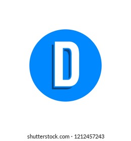 D Letter Font Alphabet Character design
