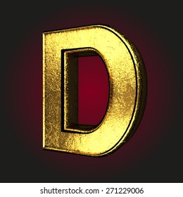 d letter of gold
