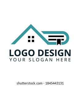 A D Letter Home Logo Design