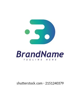 D letter icon design template, Icon Vector Template elements, Modern, Corporate