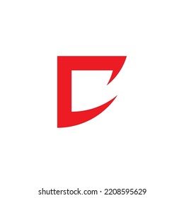 Design-Vorlage für D-Buchstaben, Vektorvorlagenelemente, modern, Corporate