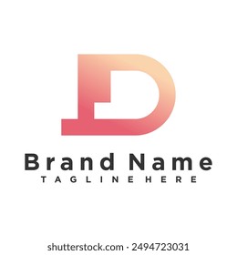 D letter icon design template Icon Vector Template elements Modern Corporate