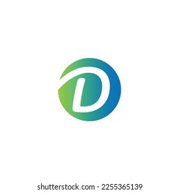 Design-Vorlage für D-Buchstaben-Symbol 