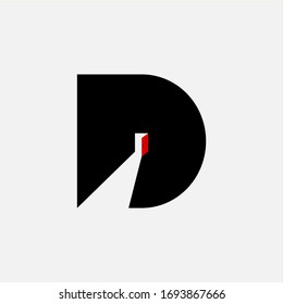 D letter icon logo vector design