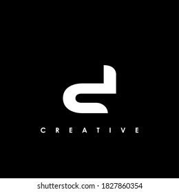 D Letter Initial Logo Design Template Vector Illustration	
