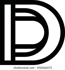 D Letter Initial Logo Design Template