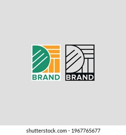"D" letter - Leaf - organic - Logo