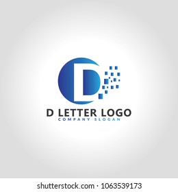 d letter logo