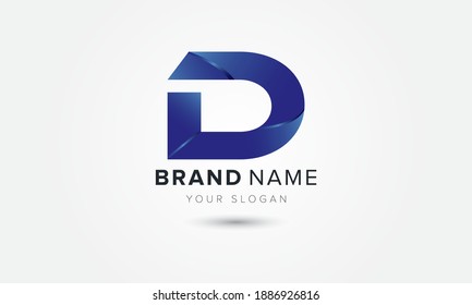 D Letter Logo 3d Logo Template Stock Vector (Royalty Free) 1886926816 ...