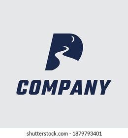 D Letter logo, abstract minimalism light logo design for your brand, template, sign, symbol, icon