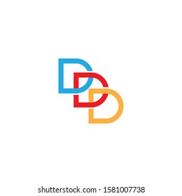 D Letter logo business template vector icon