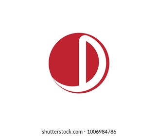 D letter logo bussiness template vector icon