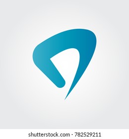 D Letter Logo concept. Creative Minimal design template. Graphic Alphabet Symbol for Corporate Business Identity. Creative Vector element