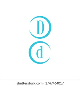 D letter logo concept design