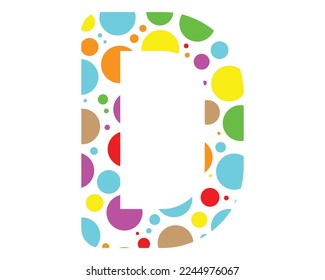 D-Letter-Logo-Vorlage für kreatives Design