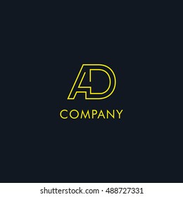 A & D Letter logo Design
