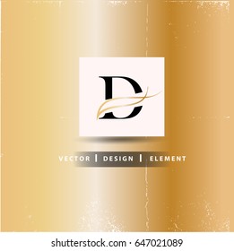 D Letter Logo Design Concept