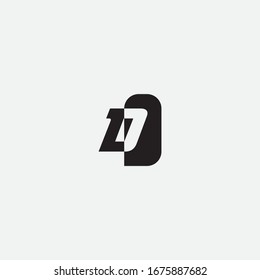 D-Brief-Logo-Design und Kreativzeichen