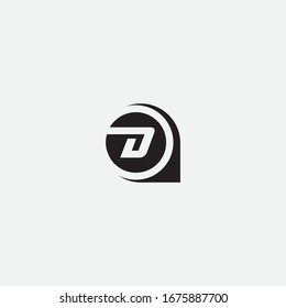 D letter logo design and creative sign