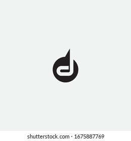 D-Brief-Logo-Design und Kreativzeichen