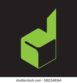 D Letter Logo Design Creative Icon Modern Letters Vector Logo