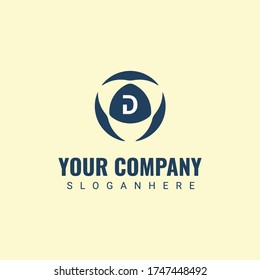 D Diseño De Logotipo Letra Con Manilla De Conducción. Diseño del logotipo de la empresa.