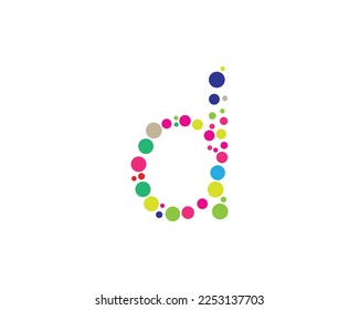d letter logo design element