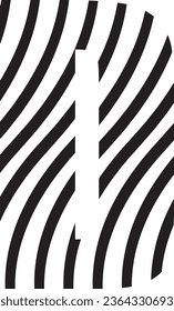 D letter logo design element in black colour