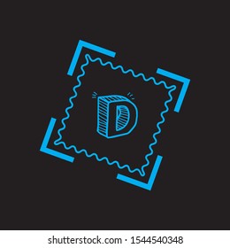 
D letter logo design eps