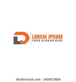 D Letter Logo Design with Excavator Creative Modern Trendy