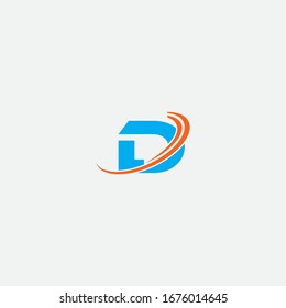 D letter logo design and minimalist logo