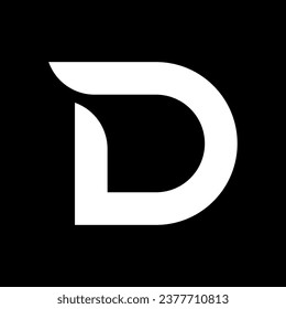 D letter logo design, modern and abstract letter, minimal illustration, modern logo design, inital d letter illustration, logo design for companies