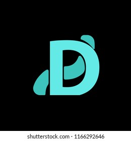 D letter logo design, symbol for cmpany