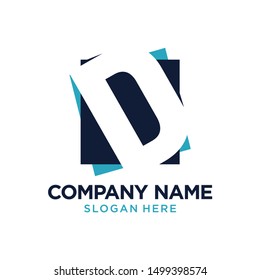 D Letter Logo Design Template Inspiration