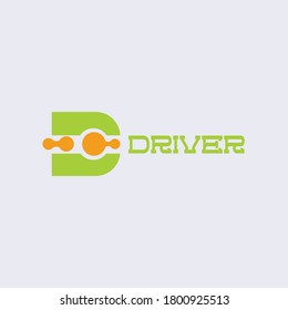 D letter logo design, d logo template design