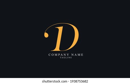 D Letter Logo Design Template Vector