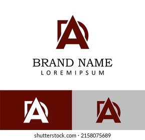 A and D Letter Logo Design Template