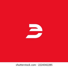 Elementos de plantilla de diseño de logotipo de letra D. Logo de la letra digital abstracta moderna. Ilustración vectorial.