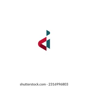 D letter logo design template elements. Modern abstract digital alphabet letter logo. Vector illustration. New Modern logo.