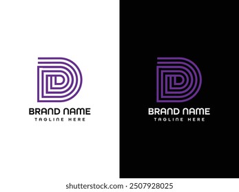 Design-Vorlage für D-Letter-Logo