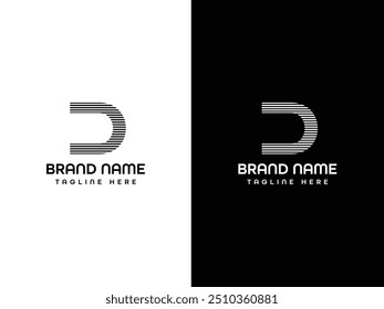 D letter Logo Design Template