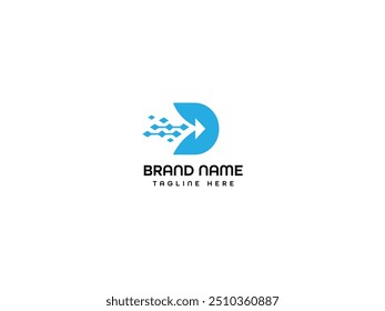 Design-Vorlage für D-Letter-Logo