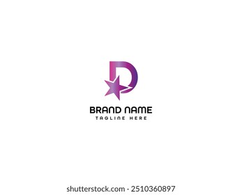 D letter Logo Design Template