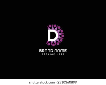 Design-Vorlage für D-Letter-Logo