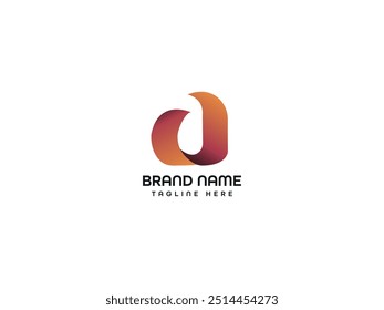 Modelo de design de logotipo de letra D