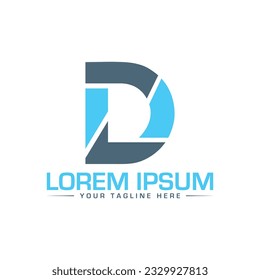 D letter logo design unique and modern logo design