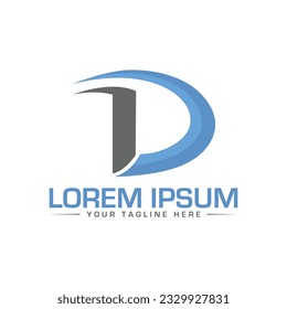 Diseño del logotipo de la letra D diseño único y moderno del logotipo