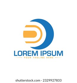 Diseño del logotipo de la letra D diseño único y moderno del logotipo