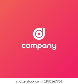 D Letter Logo Design Vector